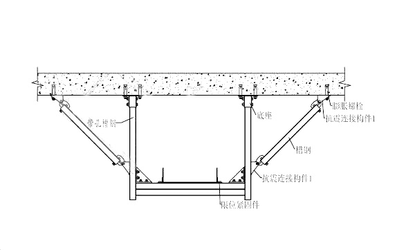 电缆桥架侧向抗震支吊架B